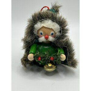 Steinbach Wood Hand Made In Germany Old World Santa Tagged Ornament w/ Box